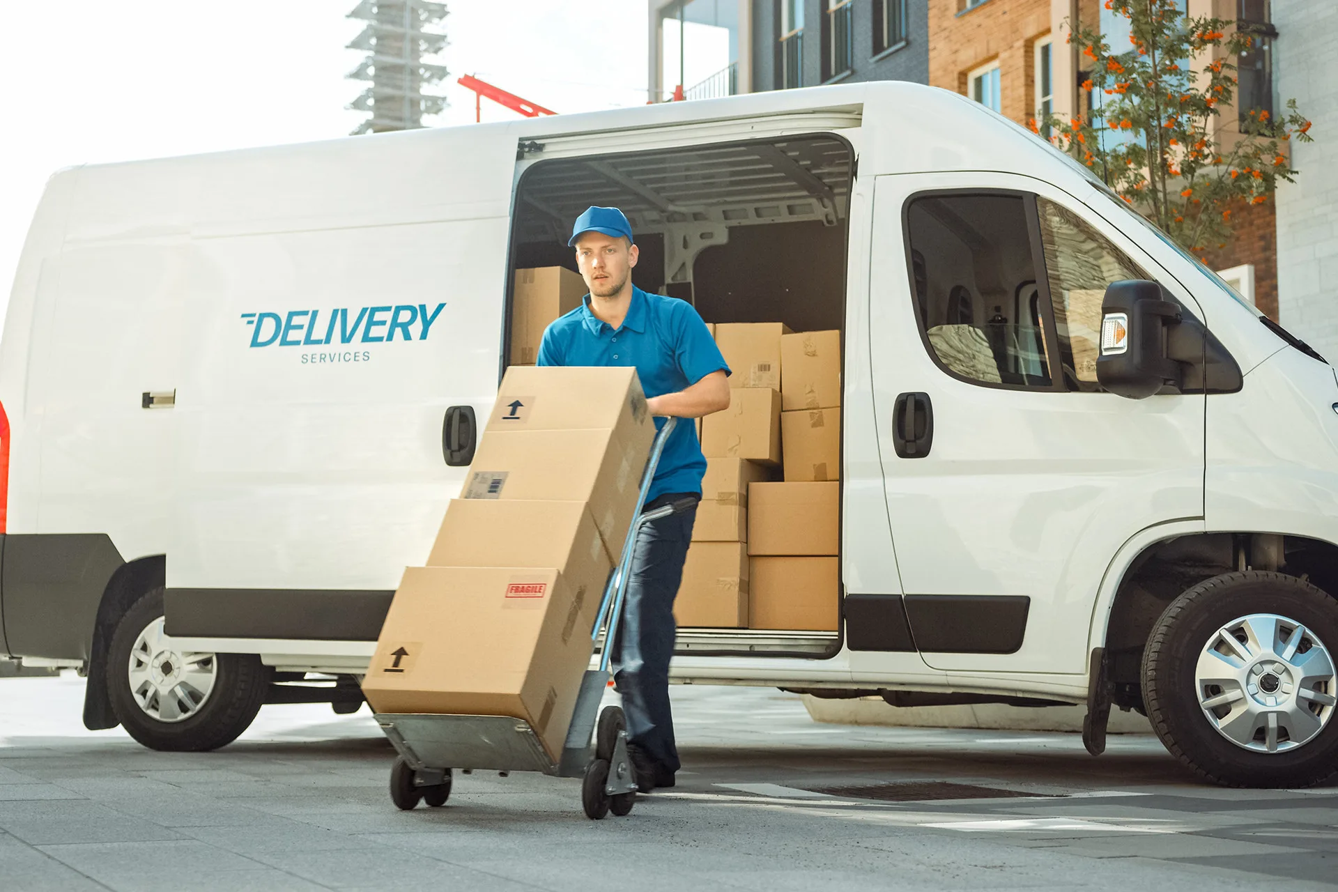 DualCam for courier and delivery services