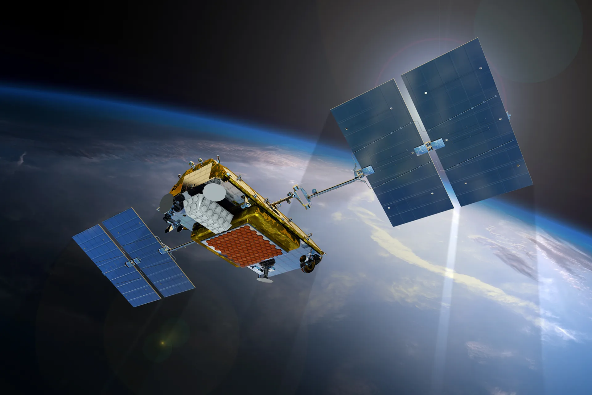 Satellite communication for lorries out of network
